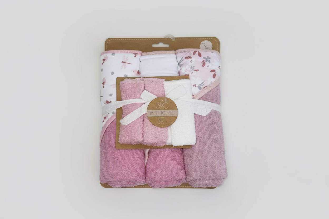 Set de Toallas con Babitas para Bebé – Pack x3