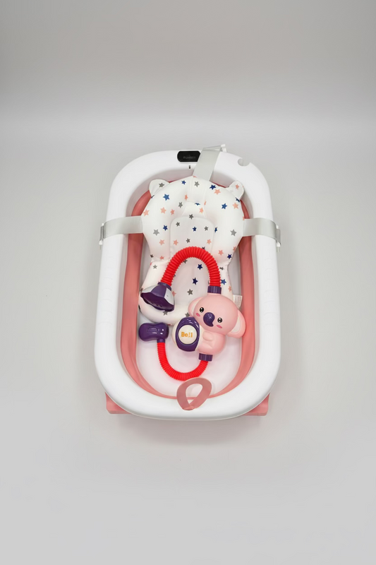 Bañera Plegable con Ducha Electrica Y Soporte de Espuma