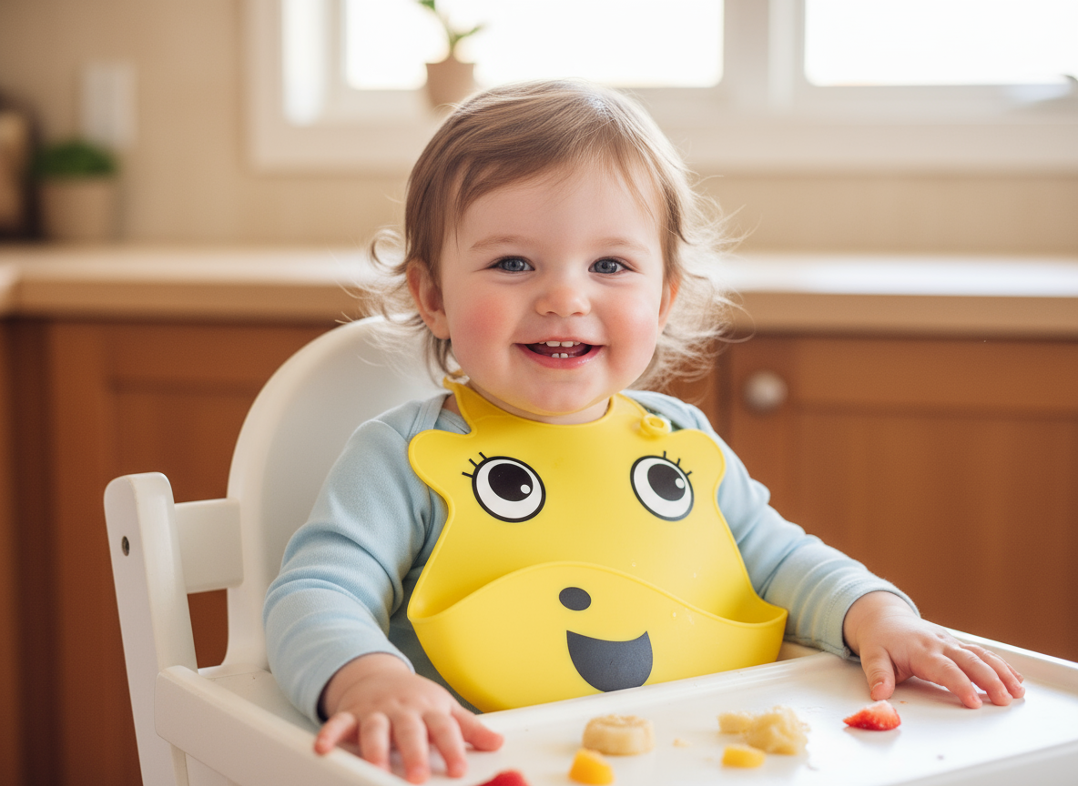Babero de silicona para Bebe