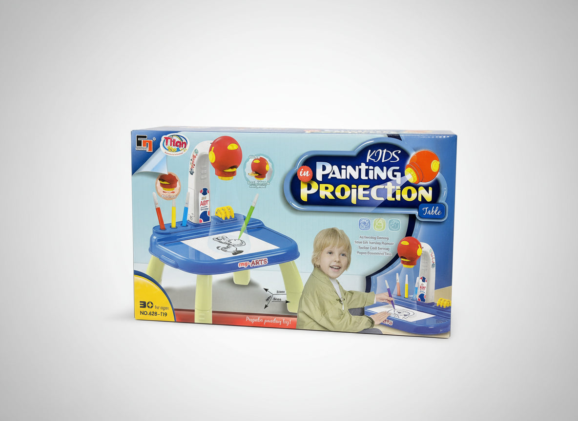 Tablero de Dibujo con proyector para Niños | Mesa Didáctica de Arte y Trazado