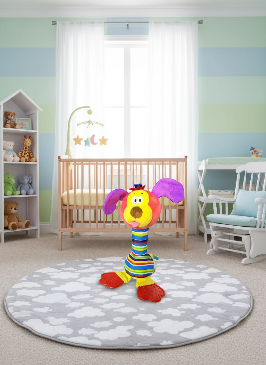 Peluche Antialèrgico Sonajero Para Bebe Happy Monkey