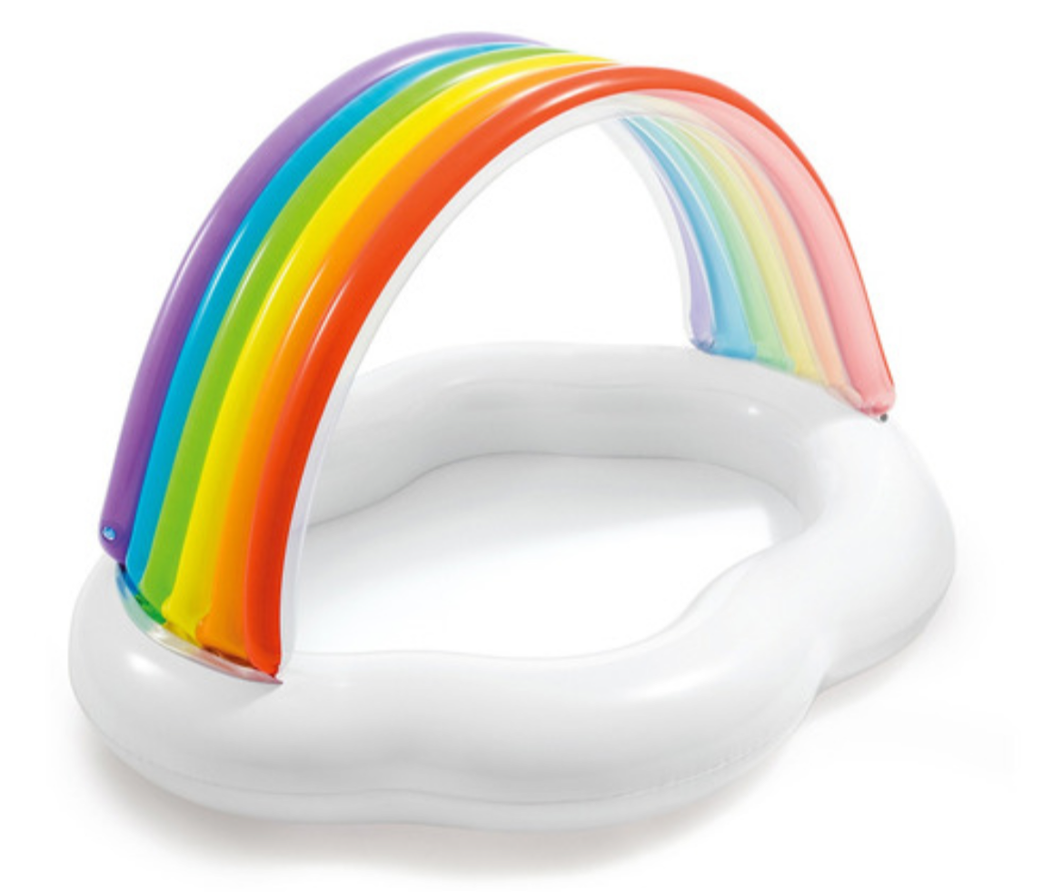 Piscina Inflable Infantil con Arcoíris – Diseño Nube Protectora -  INTEX