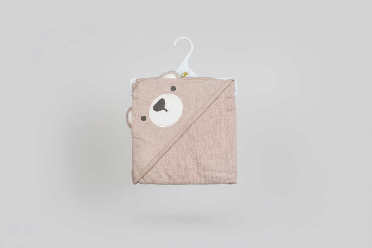 Toalla con Capucha para Bebé 🐰🛁