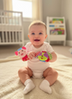 Sonajeros De Muñeca Sensoriales De Bebé Set x2