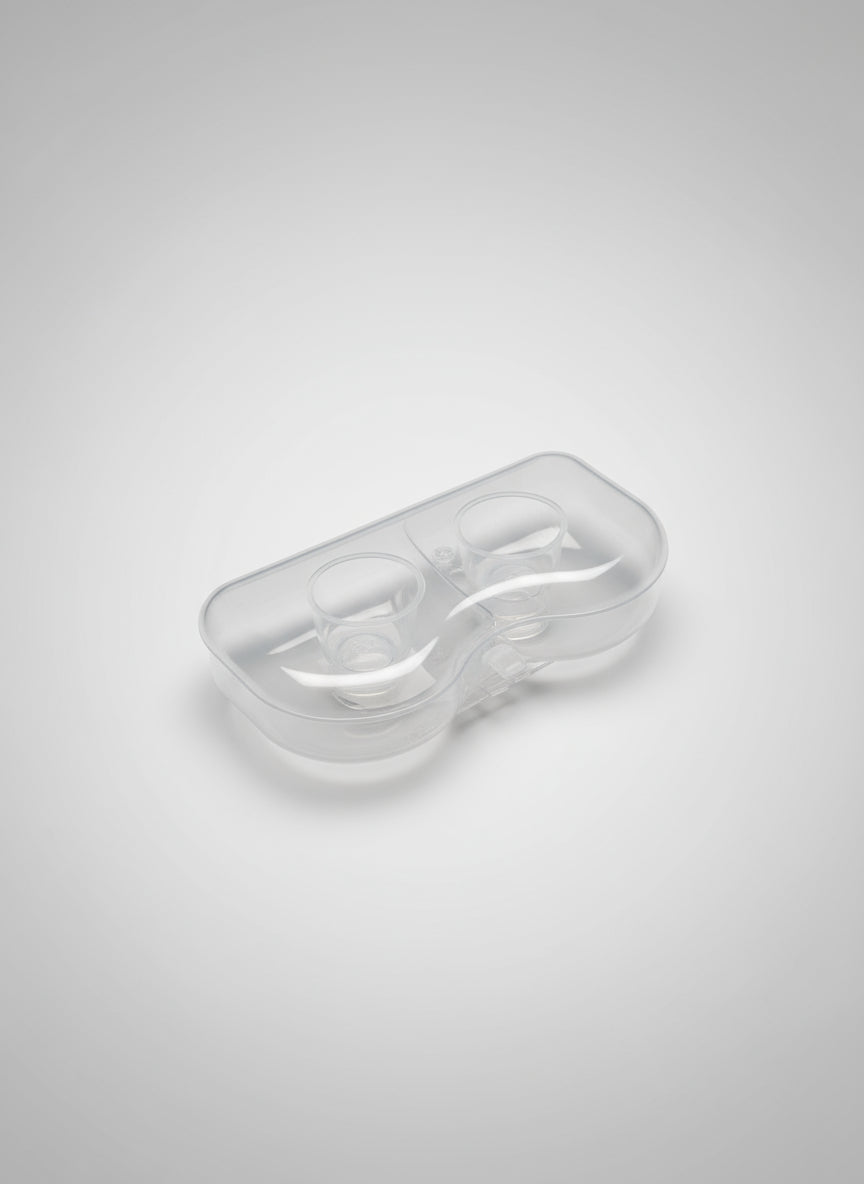 Pezoneras Protectoras De Silicona Para Lactancia Materna, Paquete De Dos (Transparente)