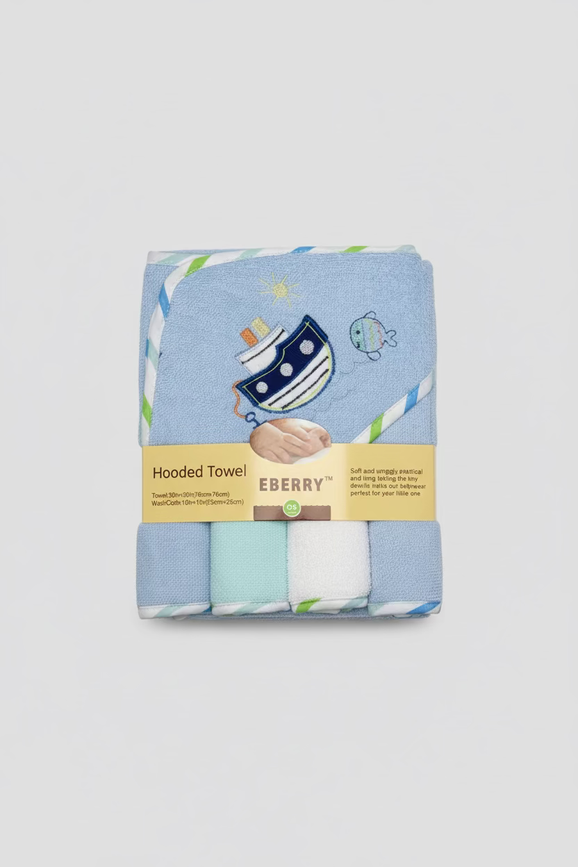 Set de Toalla con Capucha + Babitas