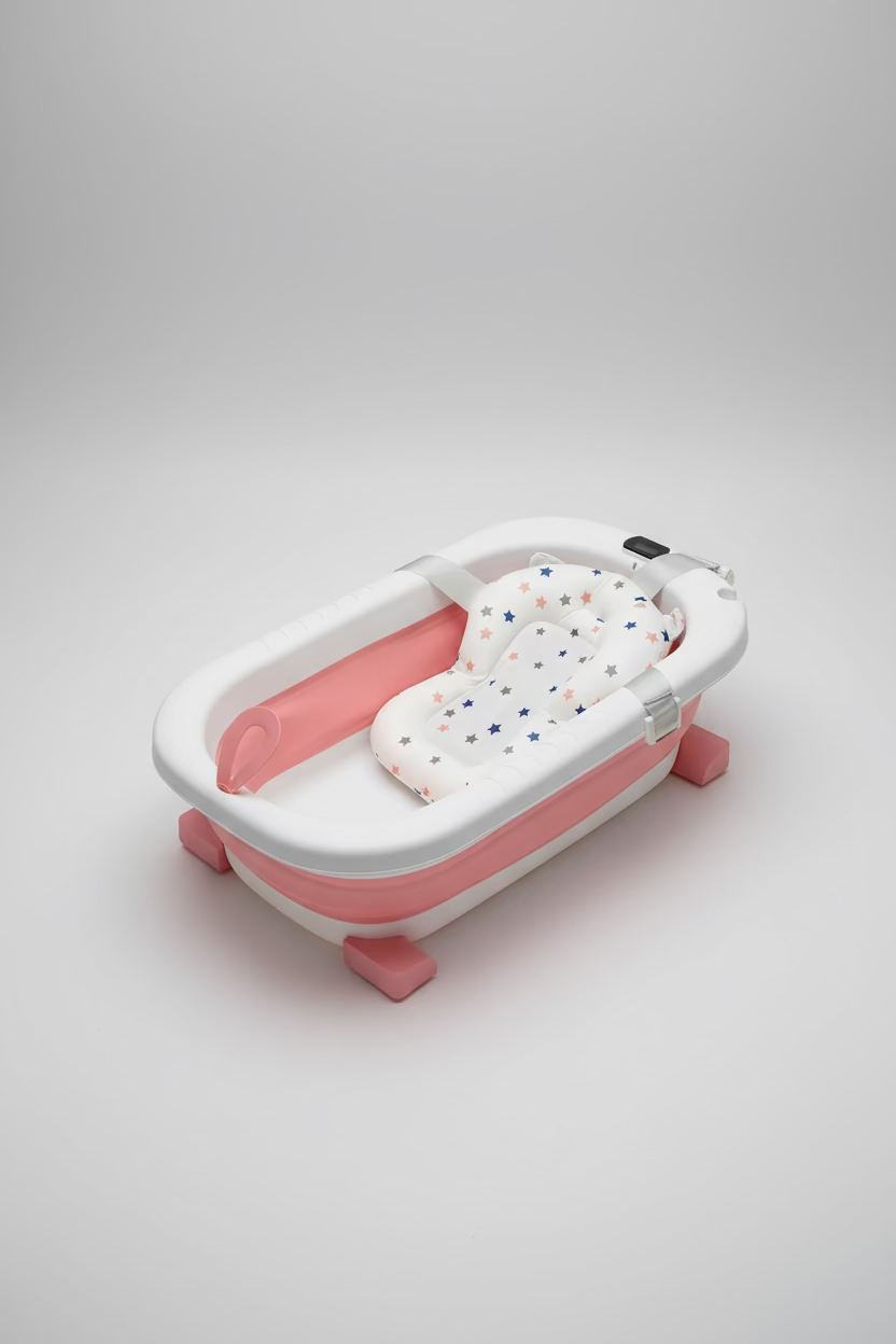 Bañera Plegable con Soporte de Espuma