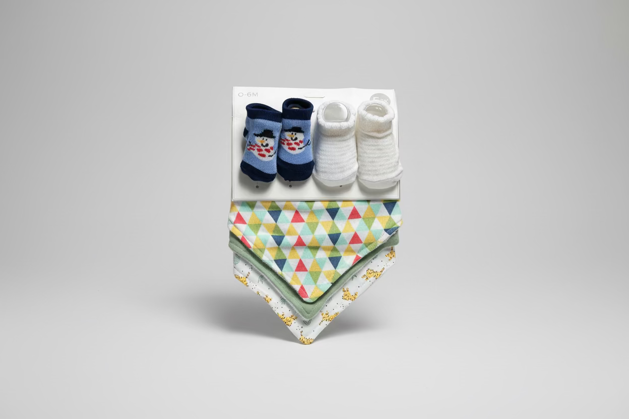 Set Medias + Babero