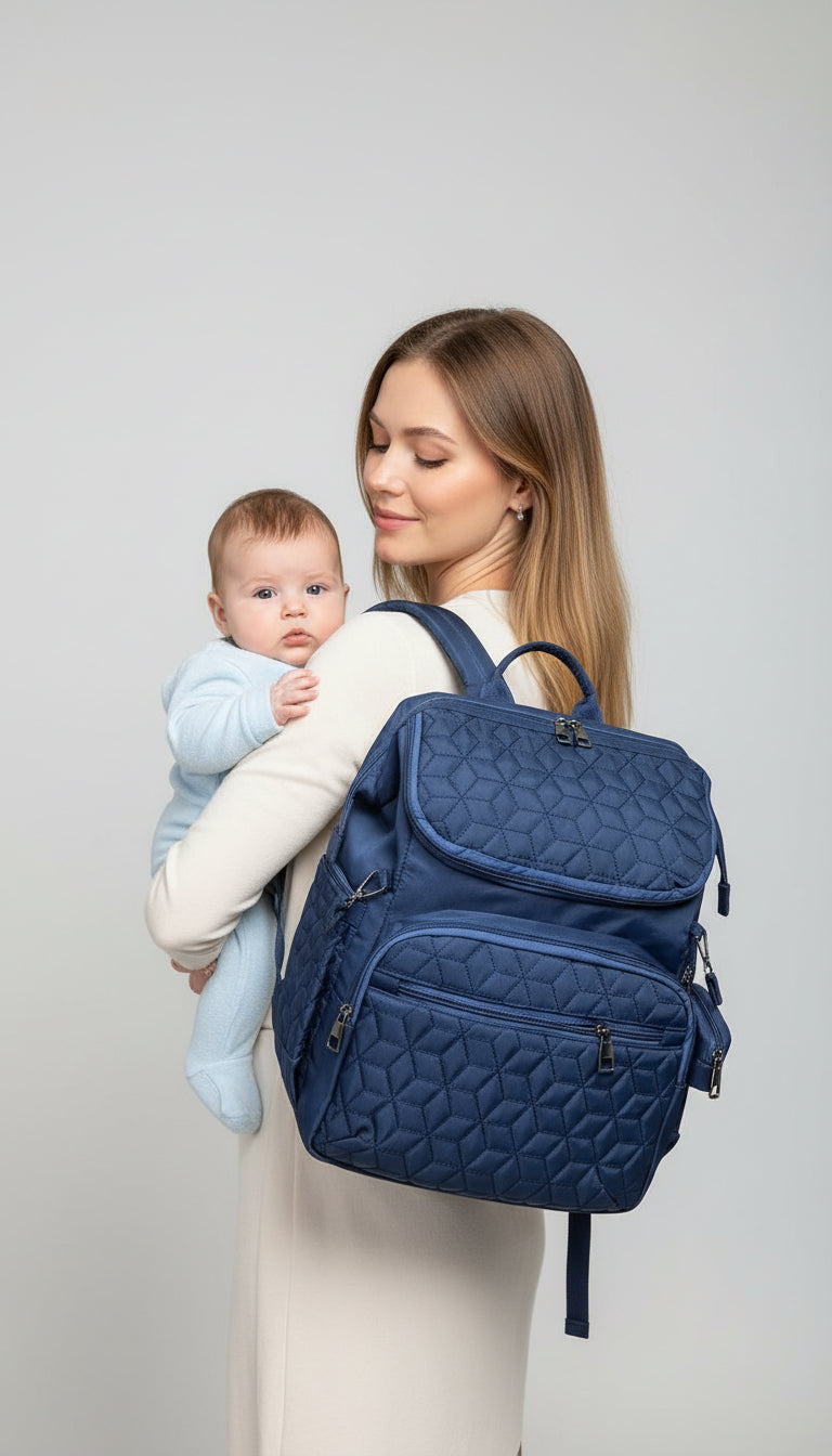 Pañalera morral con accesorios