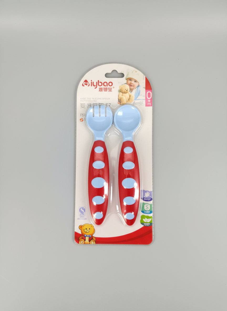 Set de cubiertos Infantiles | Kit de Tenedor y Cuchara - Liyibao