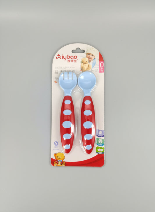 Set de cubiertos Infantiles | Kit de Tenedor y Cuchara - Liyibao