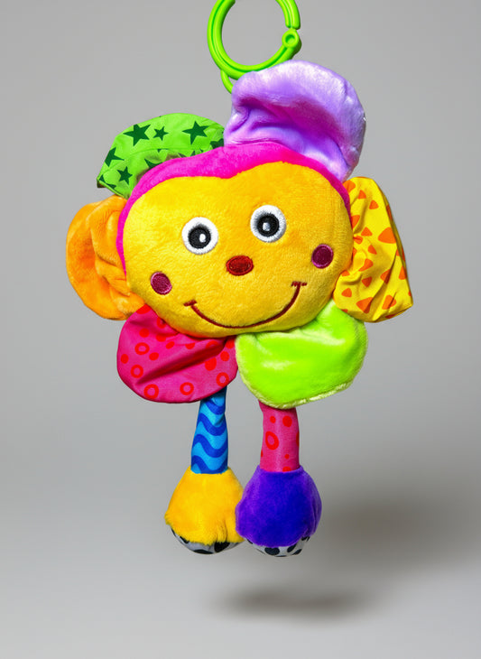 Peluche Antialèrgico Colgante para Bebés, Sonajero y Juguete de Estimulación